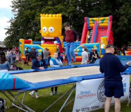 We headed out to Ashton Park complete with trampoline The Big Lunch at Ashton Park, Preston